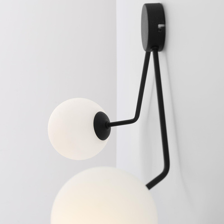 Aldex kinkiet Holm 2xE14 czarny 1082D1