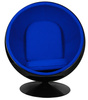 King Home Fotel BALL BLACK niebieski JH-066.BLACK.BLUE