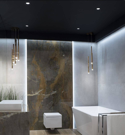 Maxlight lampa wisząca LED Organic I 10x(1W 60lm 3000K) 10W 600lm ściemnialna miedziana Ø20cm P0205D