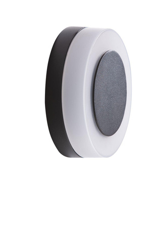 Azzardo kinkiet zewnętrzny LED Enok Round Wall 9W 3000K szary IP65 AZ4460