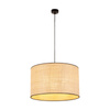 TK Lighting lampa wisząca Liberia E27 czarno/naturalna 4727