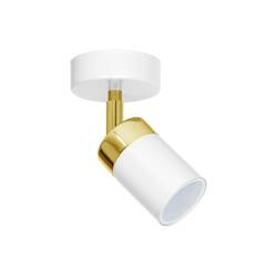 Milagro kinkiet (reflektorek) Joker GU10 biało/złoty MLP6128