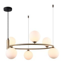 Italux żyrandol / lampa wisząca Amily 6xG9 złota MDM-3974/6 BRO