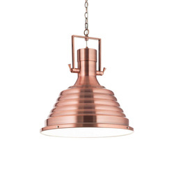 Ideal Lux lampa wisząca Fisherman E27 miedziana 134871