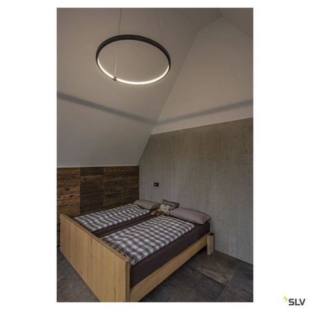 SLV lampa wisząca LED Halo 35W 2200lm 3000/4000K czarna 1002911