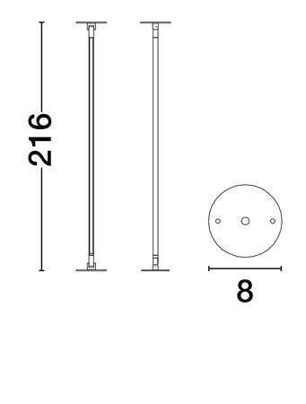 Luces Exclusivas lampa sufitowa LED Irpa Ø 8 cm 30W 514lm 3000K IP20 czarna LE44917
