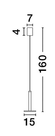 Luces Exclusivas lampa wisząca LED Esquel 11W 414lm 3000K biała LE42737