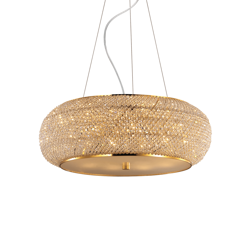 Ideal Lux lampa wisząca Pasha 10xE14 złota 082257