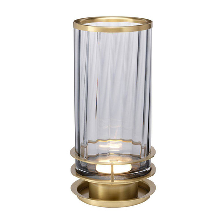 Quintiesse lampka biurkowa Arno GX53 mosiężna QN-ARNO-SMOKE-AB