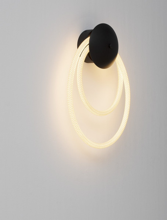 Luces Exclusivas kinkiet LED Cura 17W 1310lm 3000K IP20 czarny LE44257