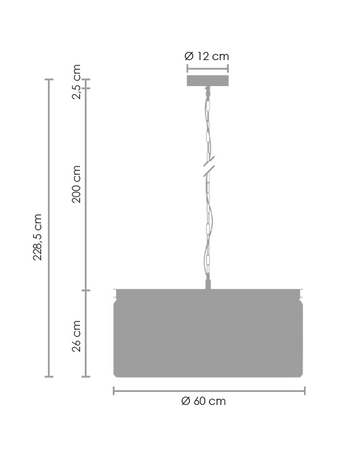 Step Into Design żyrandol / lampa wisząca Sparkle Round 8xE14 antracytowa MP0097