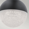 Quintiesse lampa wisząca LED Moonlit 20,9W 2131lm 3000K czarna QN-MOONLIT-P-MBK