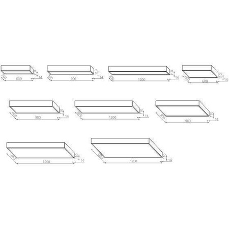 AQForm plafon LED Big Size next 59,5W 6490lm 4000K switchDIM biały struktura 90x90cm 40255-A940-D9-SW-13