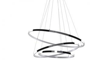 Azzardo lampa wisząca LED Wheel 80W 4800lm 3000K chrom ściemnialna AZ2989