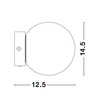 Luces Exclusivas kinkiet LED Ubeda 6W 450lm 3200K czarny LE42966