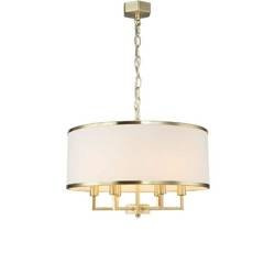 Orlicki Design żyrandol / lampa wisząca Casa Old Gold M 6xE14 złoto/biała OR80230