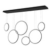 Altavola lampa wisząca LED Ledowe Okręgi No.8 130W 7800lm 3000K czarna IP44 LA076/P_180_in_3k_black