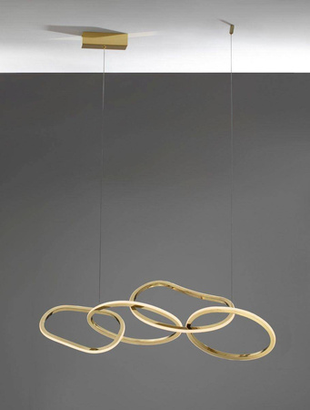 Luces Exclusivas lampa wisząca LED Celaya 50W 2400lm 3000K złota LE42760