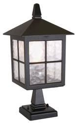 Elstead lampa stojąca zewnętrzna Winchester E27 czarna 41cm IP43 BL25-BLACK