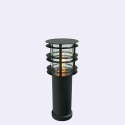 Norlys lampa stojąca zewnętrzna Stockholm E27 49cm czarna/przezroczysta IP65 298BL