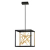 Quintiesse lampa wisząca LED Styx 48W 5234lm 3000K czarno/złota QN-STYX-LED-P-BG