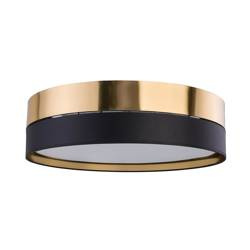 TK Lighting plafon Hilton 3xE27 czarno/złoty 4180