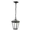 Quintiesse lampa wisząca zewnętrzna Alford Place E27 czarna IP44 QN-ALFORD-PLACE8-S-MB