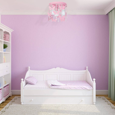 Milagro plafon Angelica 3xE27 różowy MLP1165