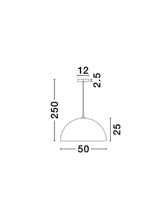 Luces Exclusivas lampa wisząca LED Navirta Ø 50 cm E27 1x12W IP20 biała LE45340