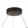 SLV lampa wisząca LED One 80 34W 1270lm 3000/4000K 130° ściemnialna czarna Ø80cm 1004763