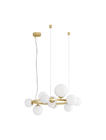 Luces Exclusivas lampa wisząca LED Parla Ø 65 cm G9 11x5W IP20 biało/złota LE43674