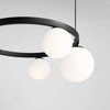 Aldex żyrandol / lampa wisząca Garda 4 Ring E27 + 3xE14 czarna 1099L1_R