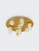 Luces Exclusivas plafon LED Ponce 32W 2745lm 3200K złoty Ø66cm LE42706