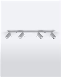 Sollux plafon Ring 4l 4xGU10 szary SL.0453