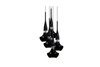 Azzardo lampa wisząca Tasos 5 5xE14 czarna AZ0981