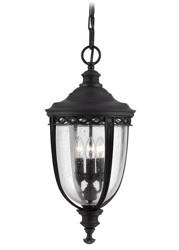 Elstead lampa wisząca zewnętrzna English Bridle 3xE14 czarna IP23 FE-EB8-L-BLK