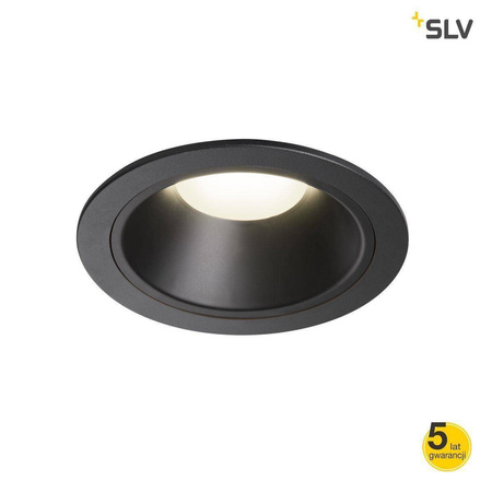 SLV oprawa sufitowa LED Numinos XL 37,4W 4580lm 4000K 20° czarna wpuszczana 1004033