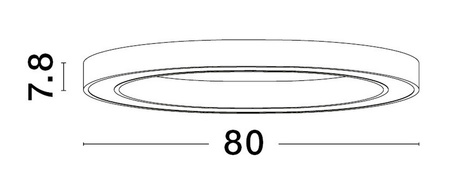 Luces Exclusivas lampa sufitowa LED Milpa ściemnialna Ø 80 cm 50W 2968lm 3000K IP20 złota LE43284