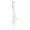 Nowodvorski lampa wisząca Laser 100 7xG9 czarno/mosiężna 7668