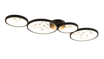 Trio plafon LED Groovy 37W 4600lm 3000K czarny 642110432