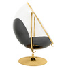King Home Fotel BUBBLE STAND 2 GOLD VELVET poduszka czarna JH200-2.GOLD.VELVET