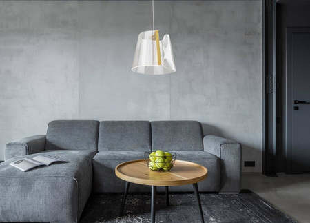 Maxlight lampa wisząca LED Seda 8W 3000K Ø31cm złota P0384