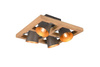 Trio plafon Bell 4xE14 nikiel/drewniany 601900467