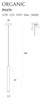 Maxlight lampa wisząca LED Organic I 1W 60lm 3000K miedziana P0458