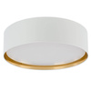 TK Lighting plafon Bilbao 4xE27 biało/złoty 3433