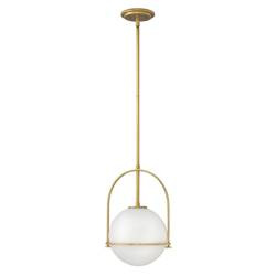 Quintiesse lampa wisząca Somerset E27 mosiężna QN-SOMERSET-P-O-HB