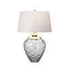 Quintiesse lampka biurkowa Samara 2xE27 + GU10 szara/nikiel Ø45,7cm QN-SAMARA-TL-SMK