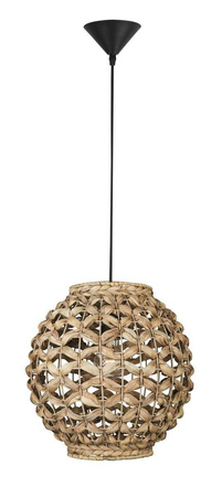 Luces Exclusivas lampa wisząca Parana E27 naturalna/czarna LE42133