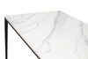 King Home Stół SLIM 140x80 biały, czarny -          ceramiczny marmur, aluminium KH1501100159