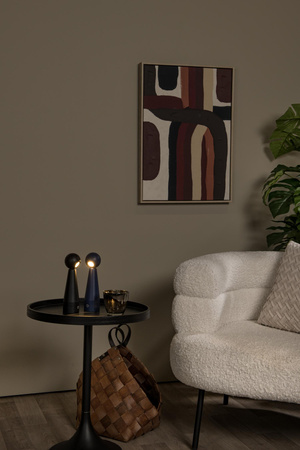 Lucide lampa stołowa Ipsos LED ściemnialna 3000K zasilanie akumulatorowe czarna 33500/03/30